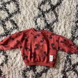 Zara Toddler Boy Disney Mickey Mouse Pullover